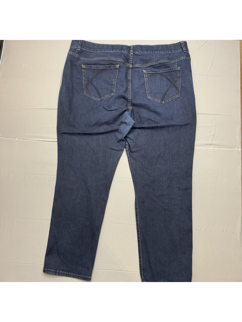 Lane Bryant Womens Tighter Tummy Straight Leg Cotton Denim Jeans Size 26 Blue - Picture 7 of 11